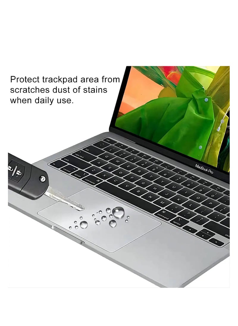 Generic - [2PCS] MacBook Pro 14 Trackpad Protector Cover for 2021-2024 MacBook Pro 14 inch M4/M3/M2/M1 Pro/Max Chip A3112/A3401/A3185/A2918/A2992/A2779/A2442 with Touch ID Laptop Anti-Scratch Anti-Water Touch Pad Skin Cover,Clear - Image 1