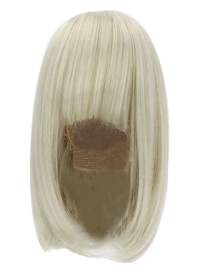 HAOHIZE Doll Wig, Doll Wig Straight Bang Shoulder Length Short Hair Soft Fiber Easy Cutting for 1/3 BJD 21~24cm / 8.27~9.45in (Matcha Green) - Image 1