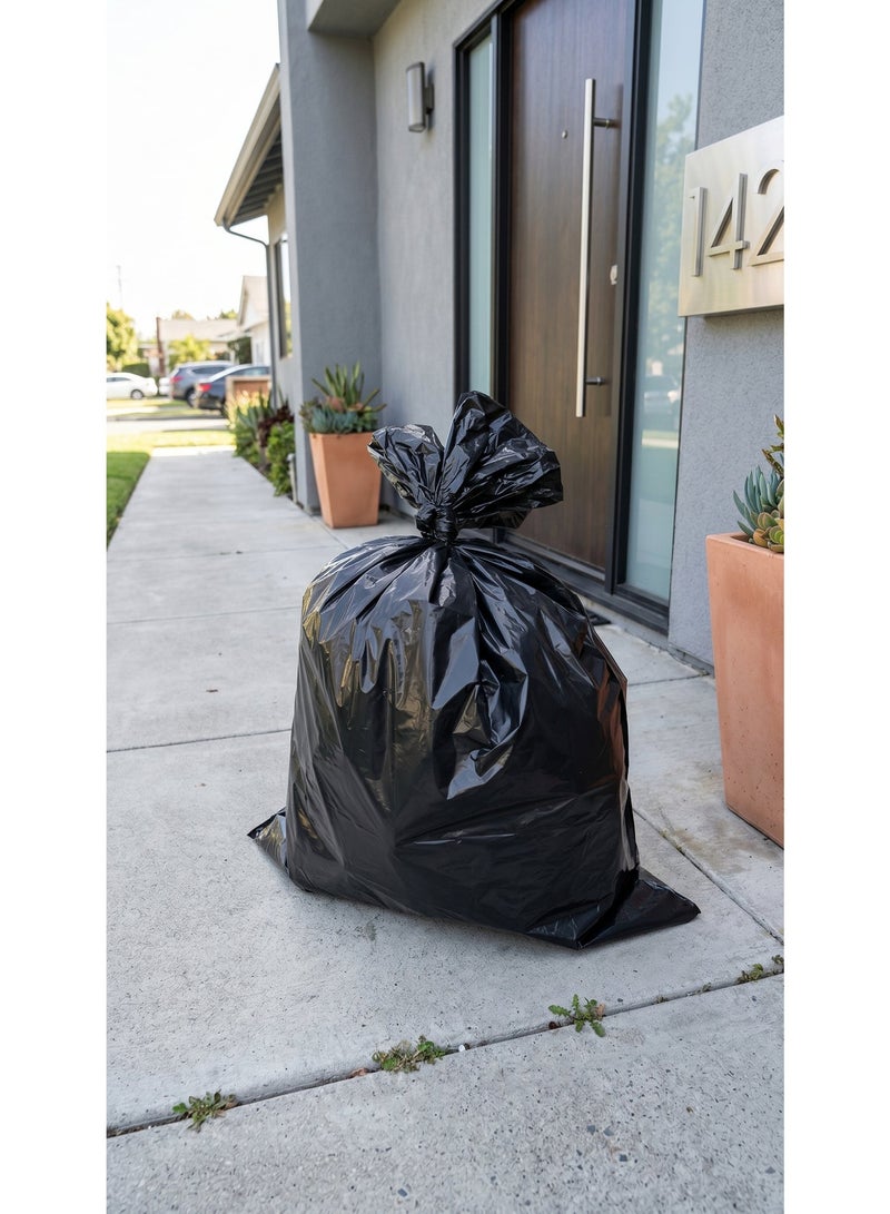 Pure Garbage Bag Roll 1000g,  Heavy Duty Black Plastic Trash Bags, Tear Resistant Waste Bin Liners, High Capacity Commercial Industrial Waste Bags for Home, Office & Business Use - Image 3