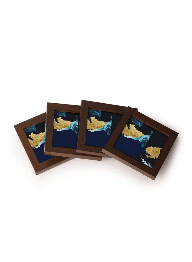 Paper Plane Design Tea Coffee Coaster Set Wooden Decorative Coasters Set. Home and Office Wooden Coasters Design 726 - Image 2