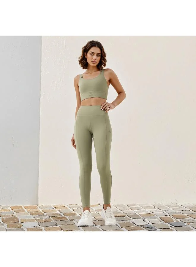 Kappa Kappa Panelled Leggings with Pocket