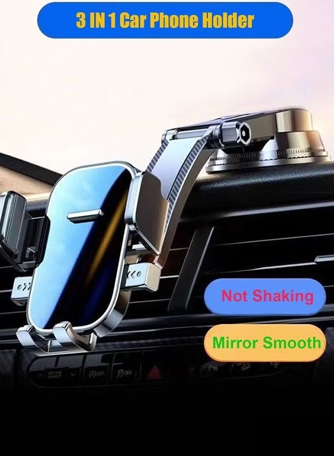 Happy D Car Mobile Holder Ultra-stable Car Holder with Strong Suction Cup Suitable for Dashboard/Windshield/Air Vent, 4.5-7.2 Inch Smartphones, iPhone 16/15 Series, Galaxy S24 S23, Xiaomi, Black - Image 5