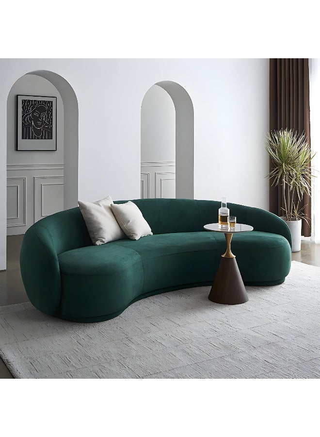 Comfynest Comfynest Contemporary Stationary Fabric 3 Seater Living Room Tuxedo Arm Sofa  - Image 1