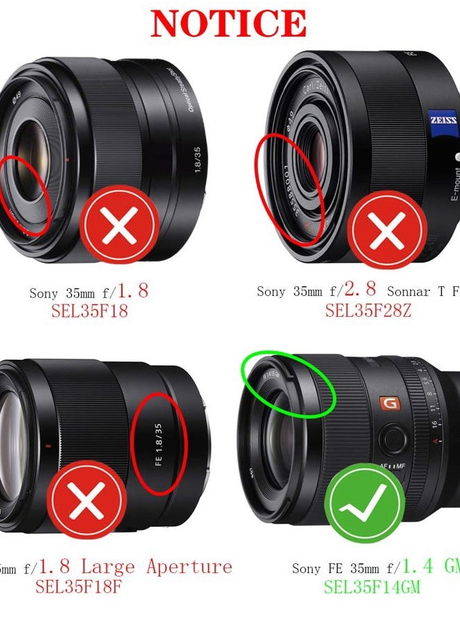 HUIPUXIANG - 67mm Lens Cap Cover for Sony FE 35mm F1.4(Not 1.8) GM,HUIPUXIANG [2 Pack] - Image 1