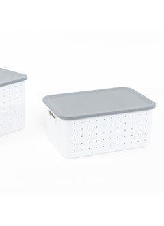 Storage Basket, White & Grey - Medium, 35.3x15.5 cm - pzsku/Z95AC0157BB9222A33DF0Z/45/_/1715076785/5f79c7ad-b652-4428-88d6-fffff6312fb4