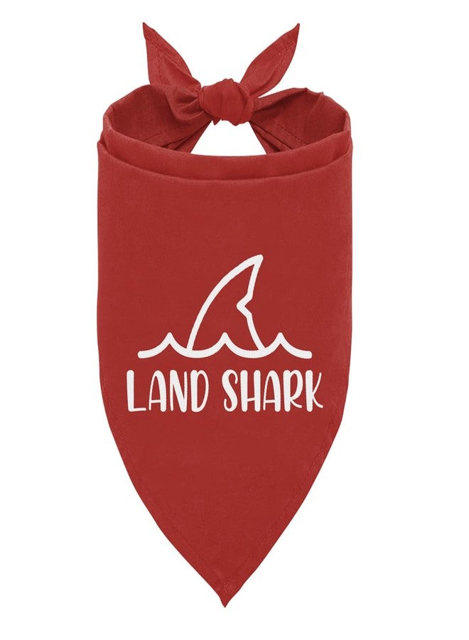 ZPPRJF Land Shark Dog Bandana, Heavy Chewer Dog Bandana, Shark Pet Scarf Accessories for Small Medium Dogs Cats Photo Prop, Funny Cute Red Dogs Triangle Scarf - Image 1