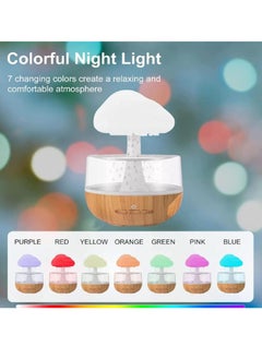 Generic Rain Cloud Humidifier Cute Water Drip Essential Oil Diffuser with 7 LED Light Raining Cloud Night Light  - Image 1