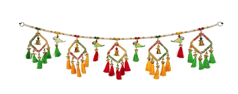 AFARZA; CHOICE GOOD FEEL GOOD AFARZA CHOICE GOOD FEEL GOOD Toran Garlands for Door Main Entrance Hanging Handmade Bandhanwar Home Decoration 37 INCH  - Image 2