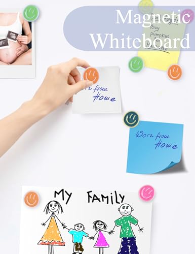 Mymazn 12Pcs Fridge Magnets Cute Refrigerator Magnets, Colorful Magnets for Whiteboard Cabinet Locker, Resin Smile Face Decorative Magnets for Classroom Kitchen Office - Image 5