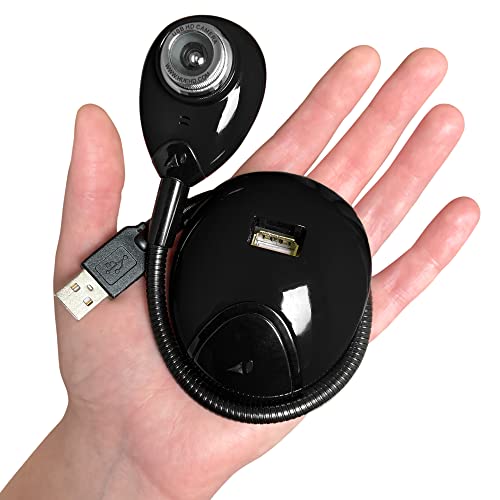 HUE HD Portable USB Video Conferencing Camera. Use as a Webcam for Live Streaming or a Document Camera for Teaching: Windows, macOS, Chromebook, Linux Compatibility (Black with Carry Case) - Image 4