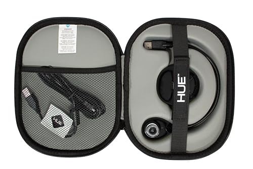 HUE HD Portable USB Video Conferencing Camera. Use as a Webcam for Live Streaming or a Document Camera for Teaching: Windows, macOS, Chromebook, Linux Compatibility (Black with Carry Case) - Image 2