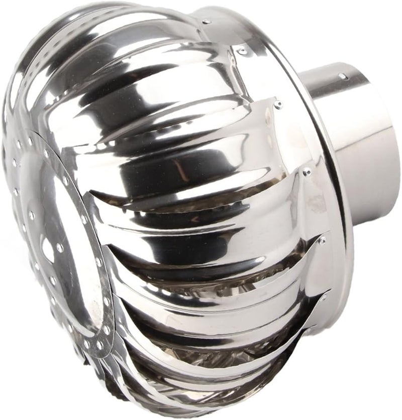 Stainless Steel Roof Ventilator Automatic Silent Attic Fan with Rotating Chimney Cowl Cap - Image 5