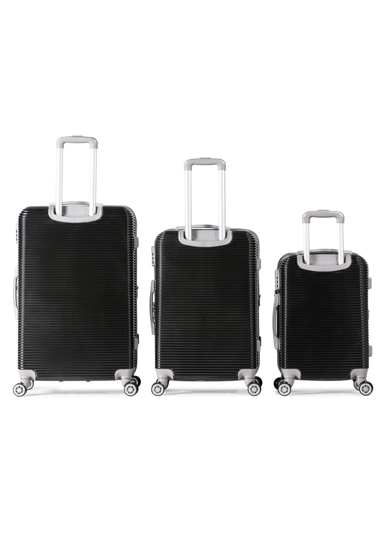 MUSSELZ PALACE -Complete Luggage Set 3 Piece -ABS(Black) - Image 2
