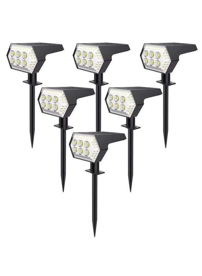 OOTDAY Solar Lights Outdoor 200 LED with 3 Lighting Modes, Solar Motion Sensor Lights, IP65 Waterproof Solar Powered Lights, 270ｰ Wide Angle, for Garden Patio Yard Fence Deck, WHPG005AB,Black (6 Pack) - Image 1