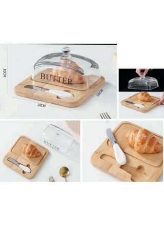 Butter Dish Multi-Function Enamel Butter Boat with Wooden Lid High-Quality Butter Container - pzsku/Z95AC1D77239002648EFAZ/45/_/1719652406/2ef1fcdc-34e7-4f88-8102-3f3905c5aea0