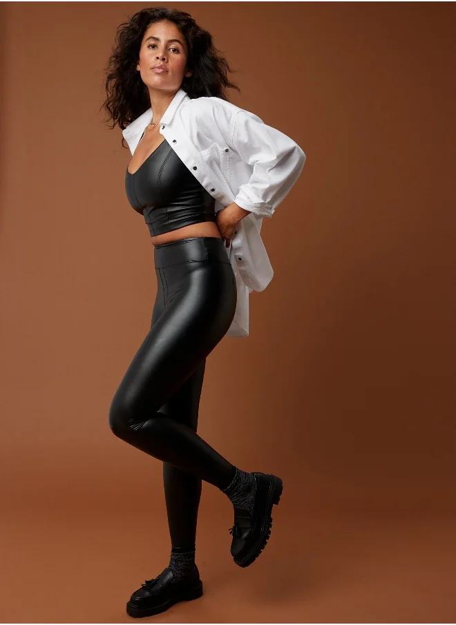 Aerie OFFLINE By Aerie Real Luxe Faux Leather Legging