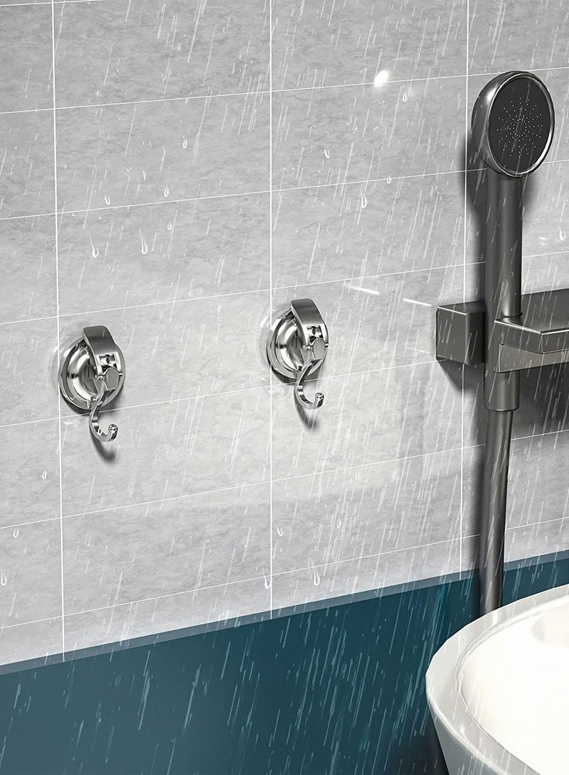 KASTWAVE Vacuum Suction Cup Hooks, Silver Chrome-Plated Polished Heavy-Duty Suction Cup Hooks  - Image 3