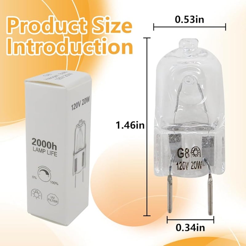 GE Microwave Halogen Light Bulb Universal Range Stove Hood Light 10 Pack - Image 3