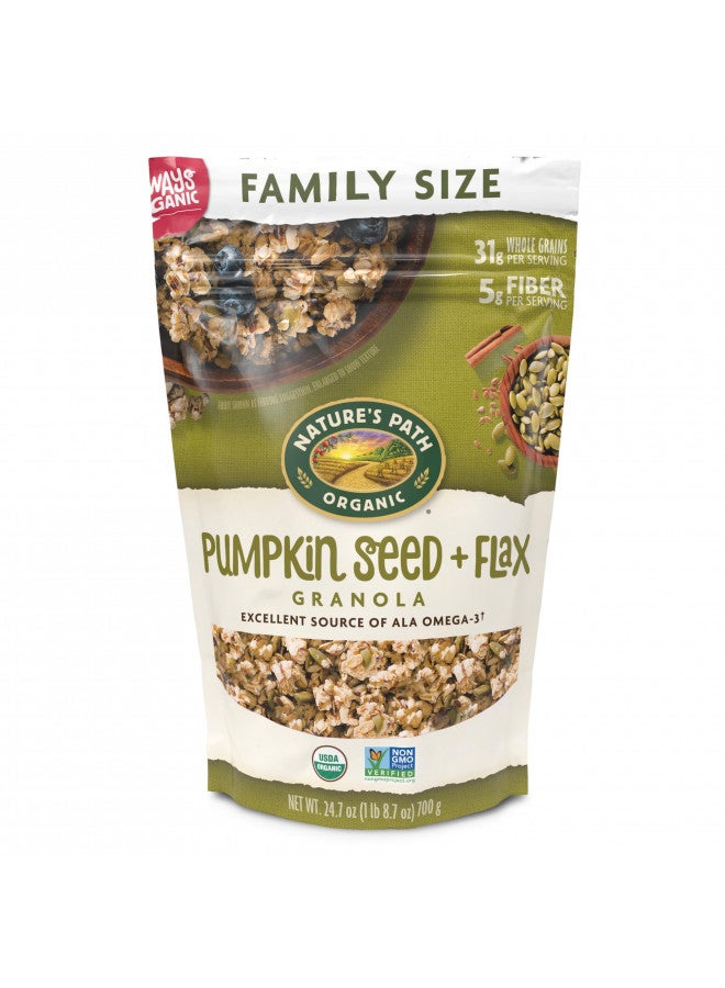 Nature's path Nature's Path Organic Pumpkin Seed + Flax Granola, 24.7 Ounce, Non GMO  - Image 1