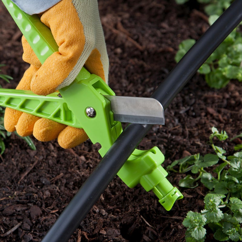 Raindrip 63500UB, 4-in-1 Cut N' Punch Tool, For Drip Irrigation Supply Tubing and Drip Systems, Multi-Functional Irrigation Accessory Tool, Green - Image 5