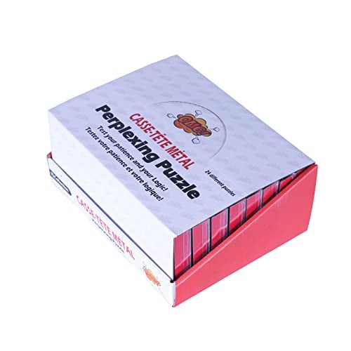 VolksRose فولكس روز 24 قطعة ألغاز معدنية لتحدي الذكاء مجموعة ألغاز معدنية كلاسيكية صغيرة لعبة ذهنية تحدي الذكاء ألعاب ألغاز تعليمية لعبة اختبار الذكاء هدية للبالغين والأطفال والمراهقين - Image 5