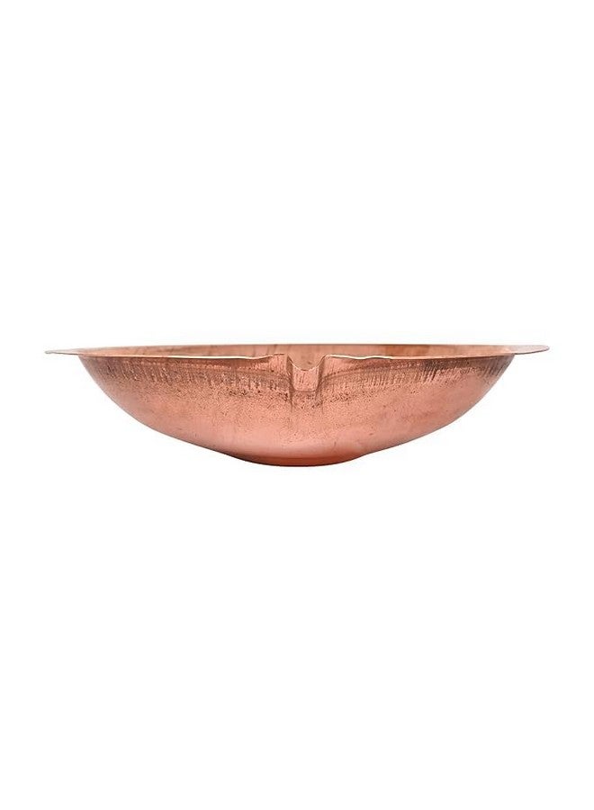 ROLIMOLI Copper Akhand Diya (Size 1) -25 Gm | High Quality Oil Lamp for Daily Puja & Other Religious Rituals, Home, Office & Temples Festive Gifts | Copper Diya for Home Decor (2cm H x 8cm L) - Image 3
