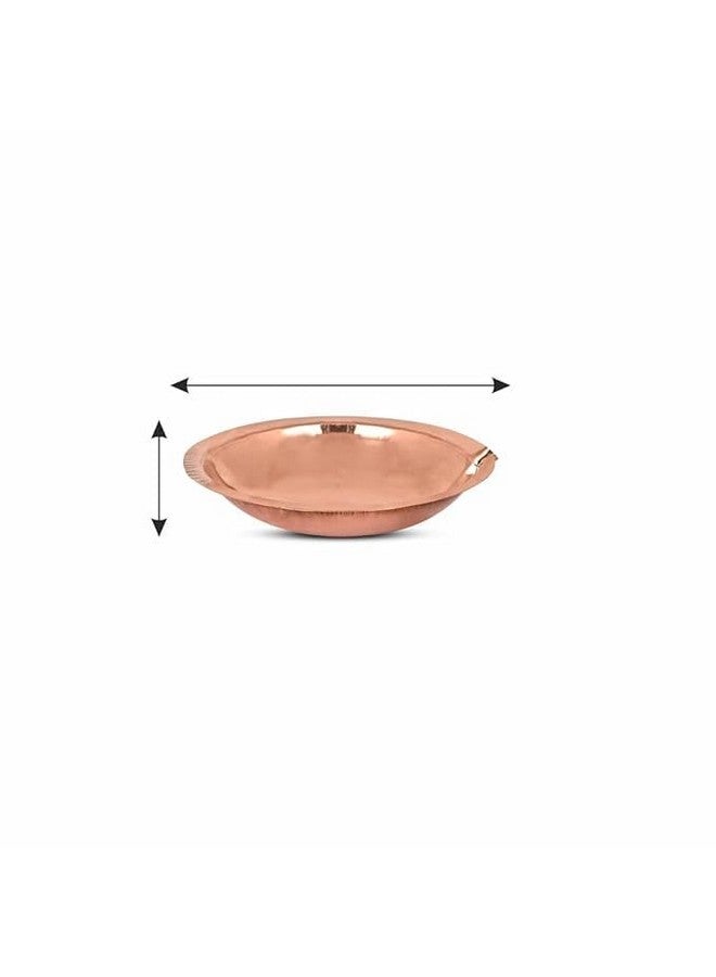 ROLIMOLI Copper Akhand Diya (Size 1) -25 Gm | High Quality Oil Lamp for Daily Puja & Other Religious Rituals, Home, Office & Temples Festive Gifts | Copper Diya for Home Decor (2cm H x 8cm L) - Image 5