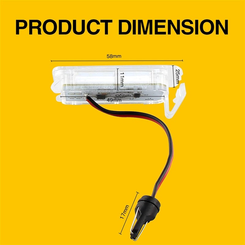 Vuzmode LED License Plate Light for Ford Vehicles - Image 2