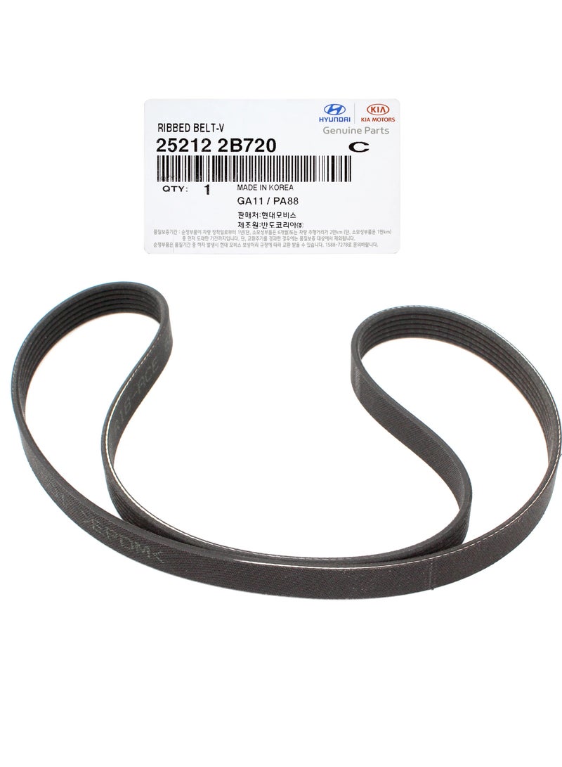 HYUNDAI Genuine 25212-2B720 Ribbed Belt - V / 252122B720 for Hyundai Elantra 17-22 Sonata 15-19 Tucson 16-18 Veloster 13-17 Kia Made in KOREA - Image 4
