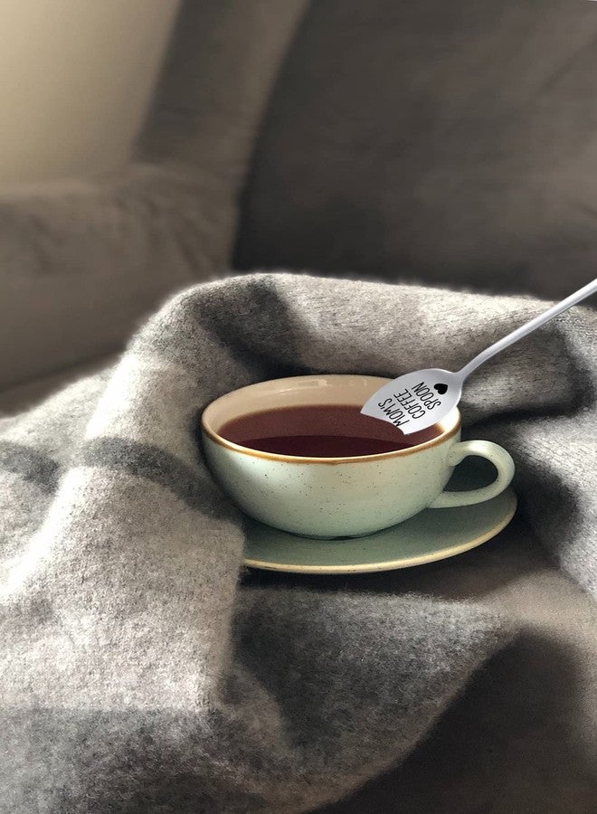 Kefley Mom’s Coffee Spoon for Christmas Gift for Mom Birthday Presents from Daughter Son Engraved Stainless Steel Spoon for Dessert Teaspoon for Mommy Mother Gift from Children - Image 4