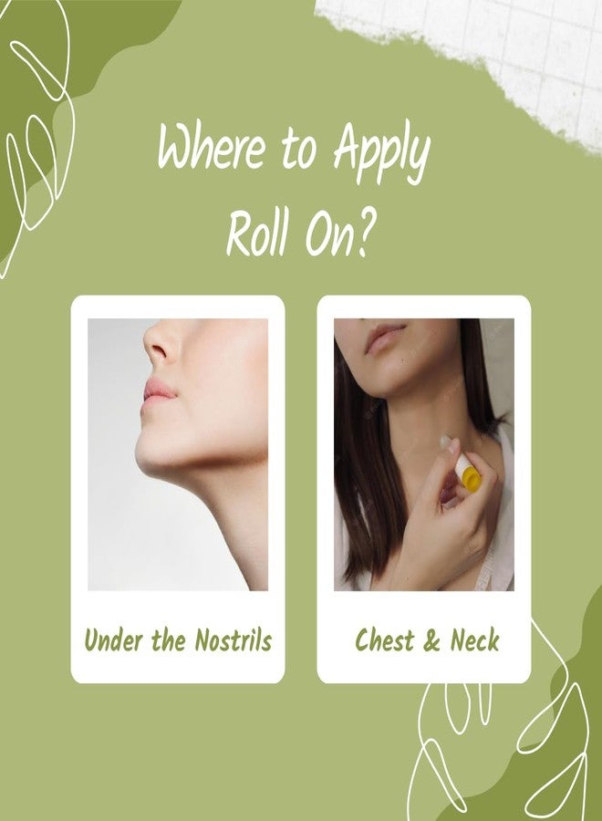 Urba BreathEazy Roll-On - Fast Nasal Congestion Relief - 10ml | Natural Relief for Blocked Sinuses and Nose Congestion| with Eucalyptus Oil, Peppermint Oil, and Ajwain | Cold Relief Roll-On - Image 3