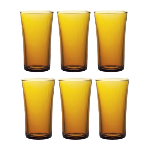 Duralex LYS Amber Highball Tumbler 280 ML 6 Pcs (1012DB/6), Medium - Image 1
