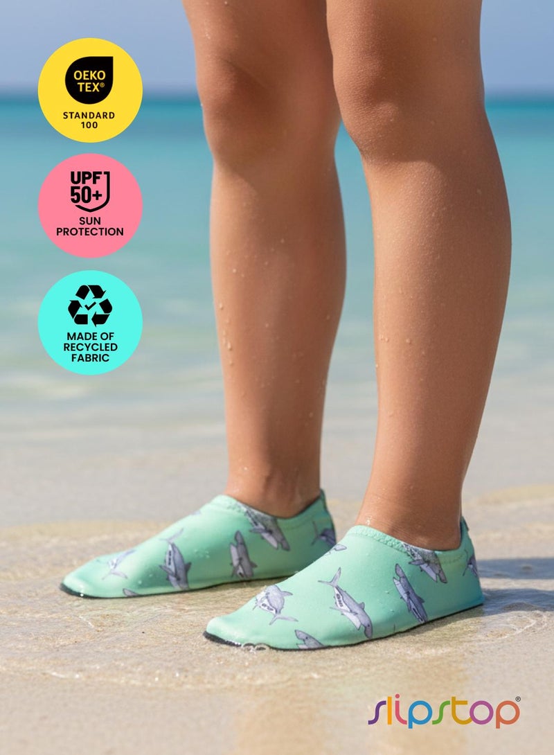 Slipstop Berko Mint Kids Non Slip Water and Beach Shoes Lightweight Quick Dry Swim Ready Footwear for Babies and Children - Image 4