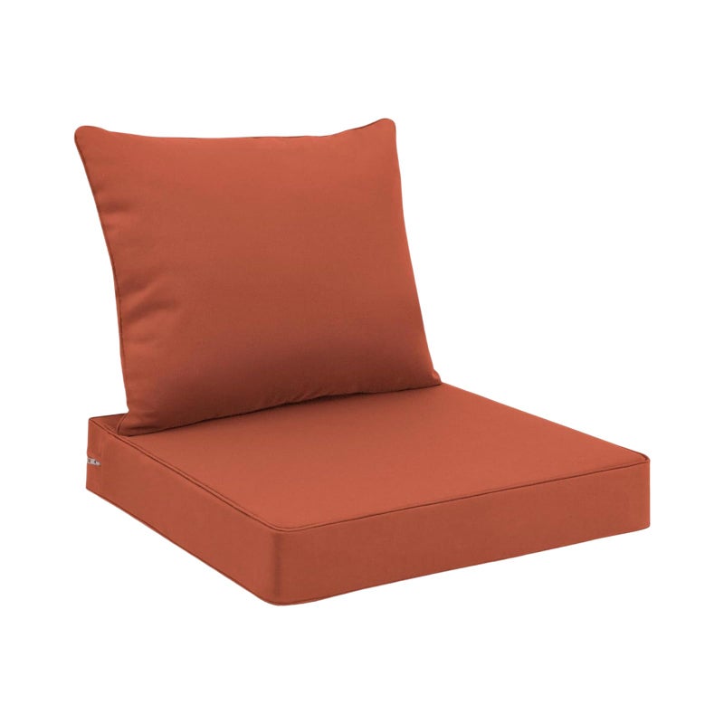 Favoyard Outdoor Seat Cushion Set 22 x 24 Inch Waterproof & Fade Resistant Patio Furniture Cushions with Removable Cover Deep Seat & Back Cushion with Tie Straps for Chair Sofa Couch - Image 1