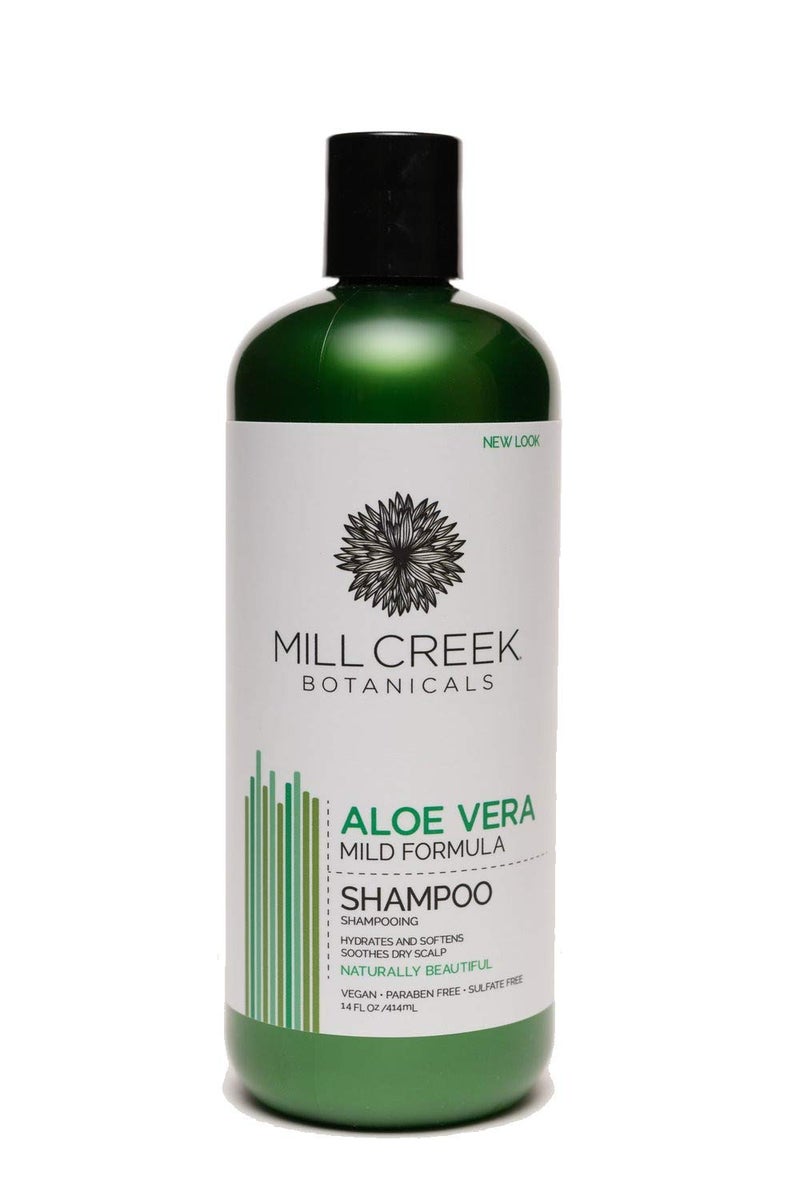 Mill Creek Botanicals Aloe Vera Shampoo 14 Fl Oz (Pack of 2) - Image 1