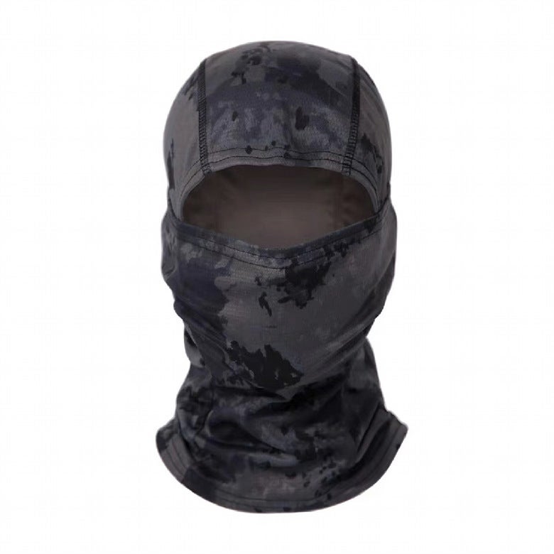 Generic Amazon Outdoor Riding Mask Pullover Sunscreen Windproof Mask Breathable Hat Self-propelled Motorcycle Sports Headgear Marker Black Alert 