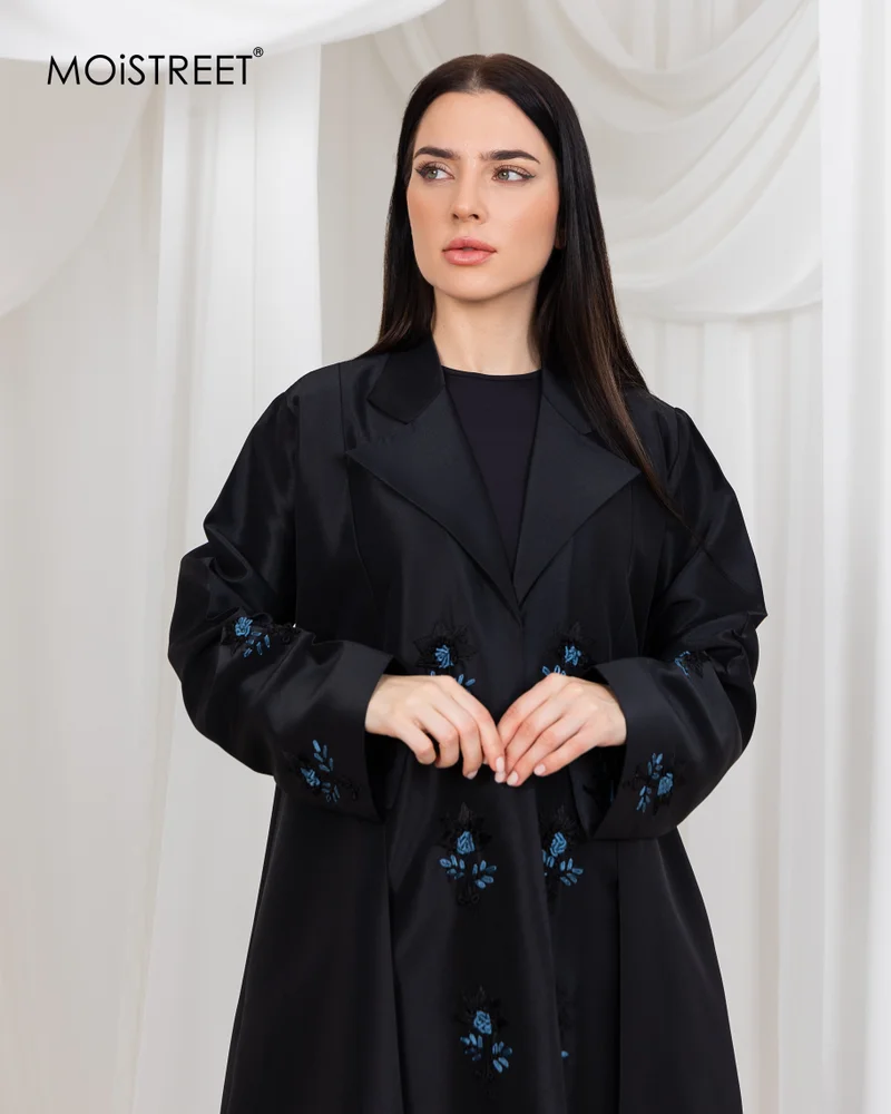 Moistreet Victoria Satin Handmade Abaya