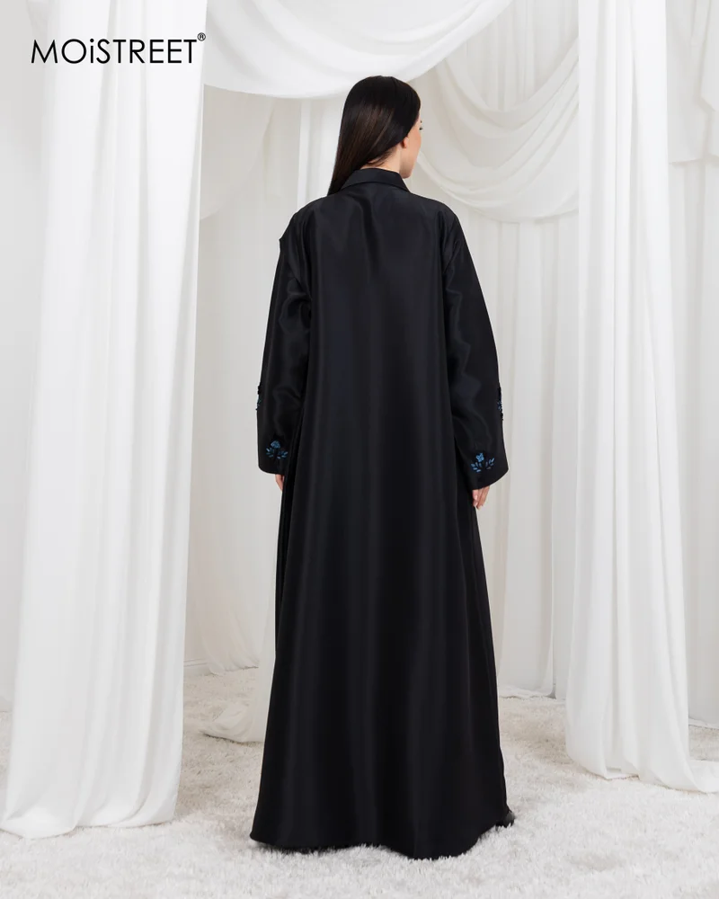 Moistreet Victoria Satin Handmade Abaya