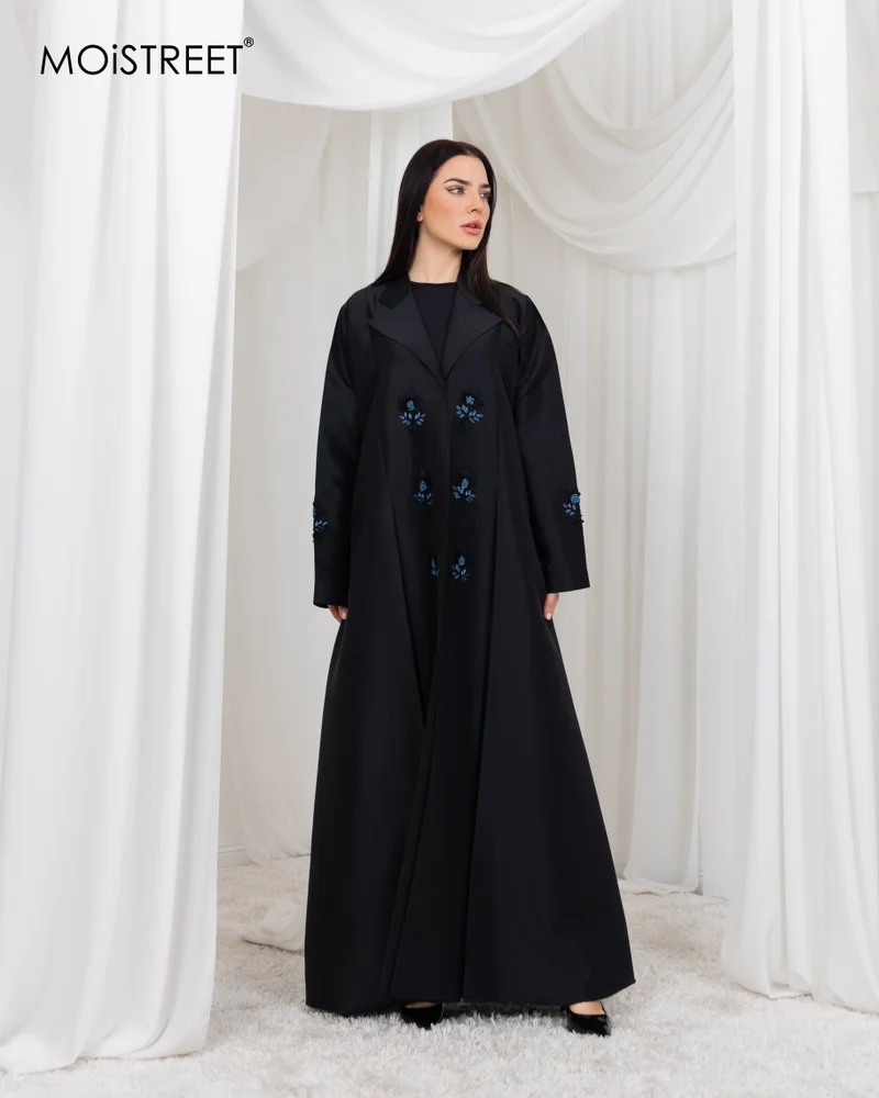 Moistreet Victoria Satin Handmade Abaya