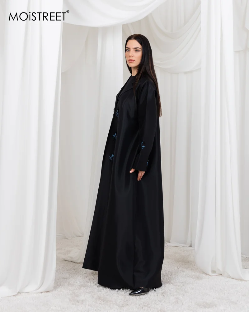 Moistreet Victoria Satin Handmade Abaya