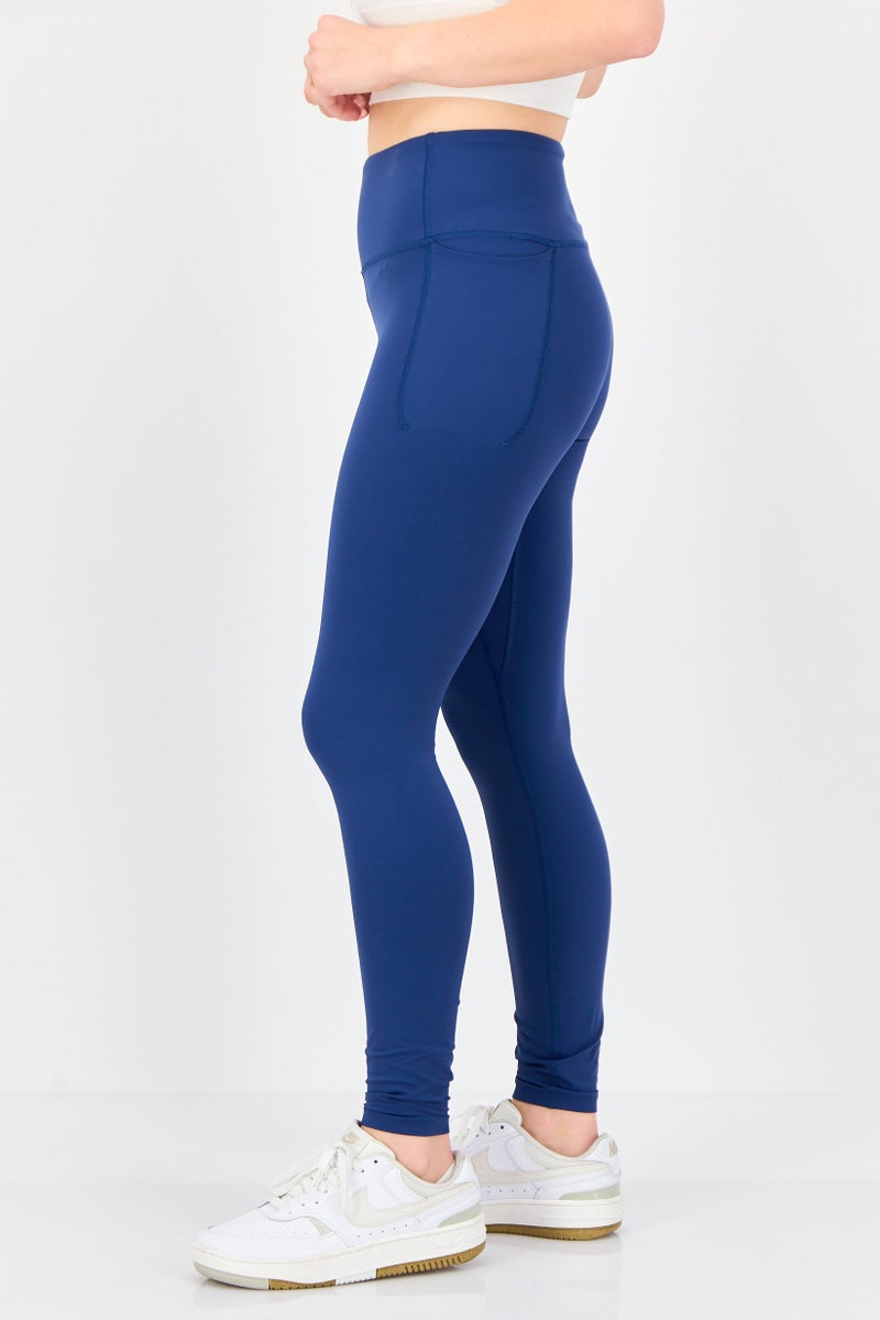UNDER ARMOUR Women Sportswear Fit Pull On Training Leggings, Dusty Blue - Image 4
