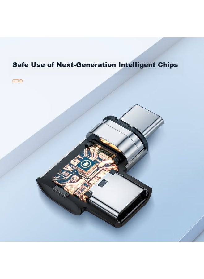 Jplayer Type-c Magnetic Adapter Pd100w/10gbps Data Transfer 4k60hz Hd Projection For Apple Huawei Xiaomi Lenovo Laptops Charging Elbow - Image 5