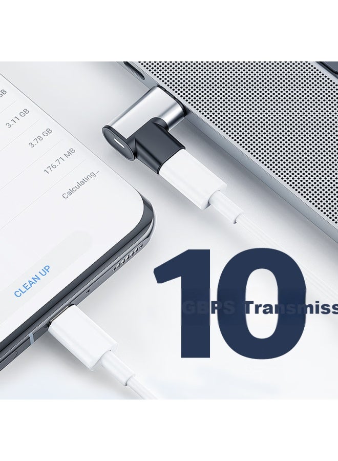 Jplayer Type-c Magnetic Adapter Pd100w/10gbps Data Transfer 4k60hz Hd Projection For Apple Huawei Xiaomi Lenovo Laptops Charging Elbow - Image 4