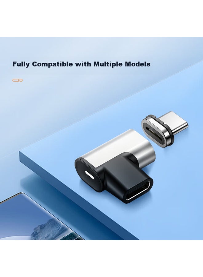 Jplayer Type-c Magnetic Adapter Pd100w/10gbps Data Transfer 4k60hz Hd Projection For Apple Huawei Xiaomi Lenovo Laptops Charging Elbow - Image 2