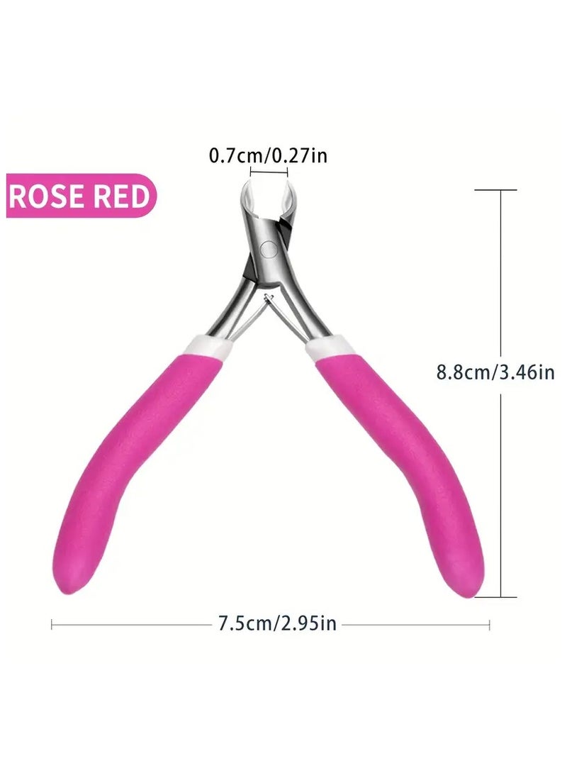 يوكانبي مجموعة مقصات الجلد الزائد - أدوات مانيكير احترافية للجميع لإزالة الجلد الميت، قاطع جلد الأظافر من الفولاذ المقاوم للصدأ مع غطاء حماية، بدون رائحة - مثالي للعناية بالأظافر ودفع الجلد الزائد - Image 1