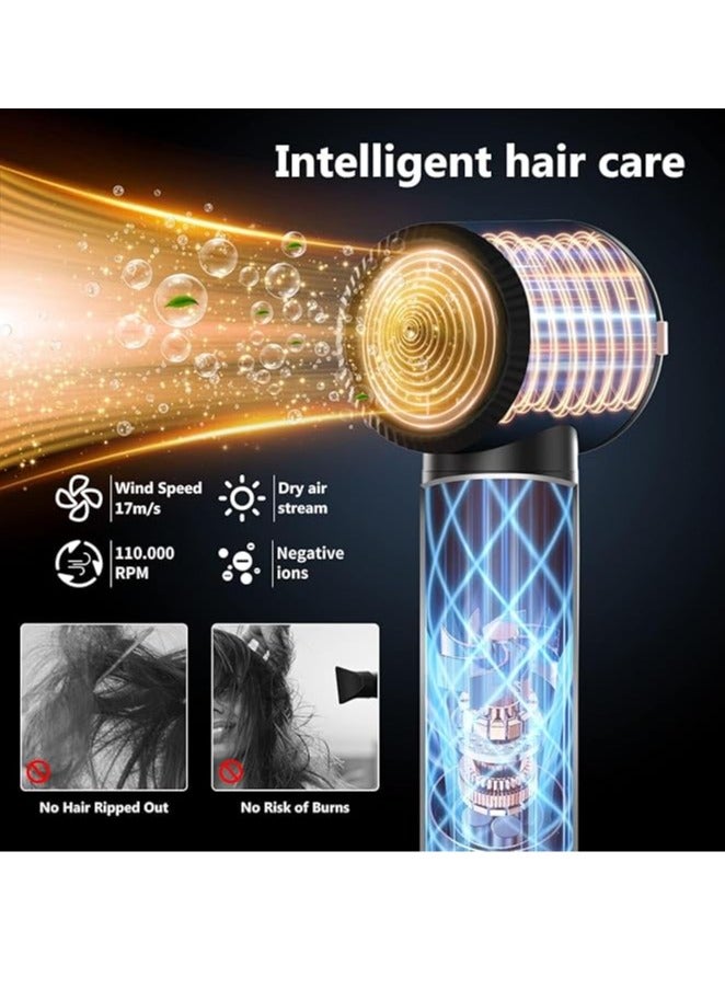 general 7 in 1 Hair Dryer Brush,110000 RPM High Speed Blow Dryer Hair Wrap Dryer System,Detachable Hair Styling Tools - Ionic Hair Dryer with Diffuser, Air Curling Iron,Curling Brush,Hair Straightener Brush - Image 5