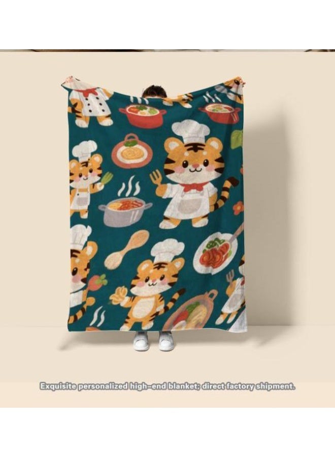 general Baby and children's cartoon flannel thin blanket (warm and comfortable, suitable for sleep, game use) 70cm*100cm - Image 2