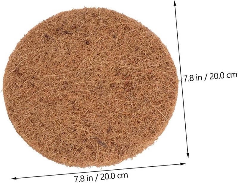 6 قطع حصائر أعشاش طيور من ألياف جوز الهند، وسادات طبيعية قابلة لإعادة الاستخدام للببغاوات والبودجير والسمان - Image 3