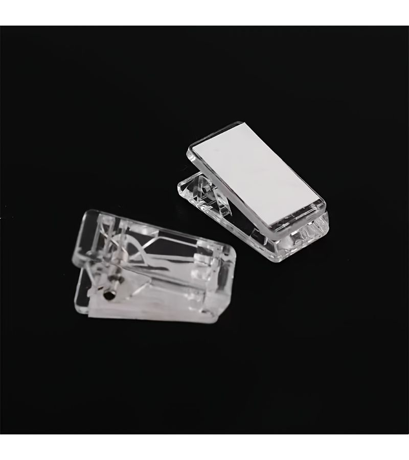 No Adhesive Set of 4 Transparent Craft Clips for Organizing Securing Items Home Office - Image 5