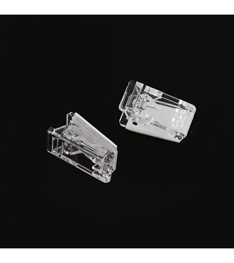 No Adhesive Set of 4 Transparent Craft Clips for Organizing Securing Items Home Office - Image 4